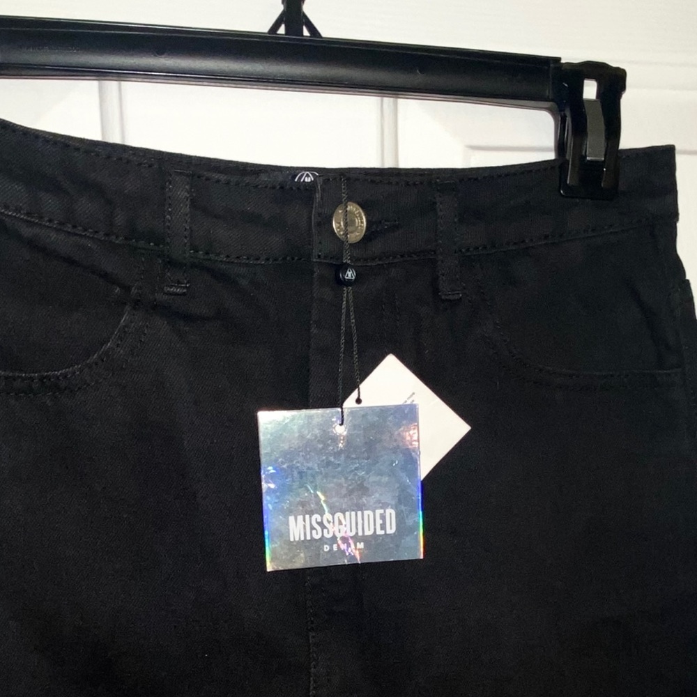 Missguided Black Denim Mini Skirt - Picture 5 of 7